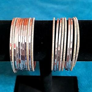 Set of 20 Rose Gold Bangles Bracelets